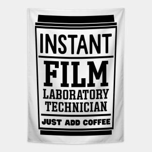 Instant film laboratory technician, just add coffee Tapestry