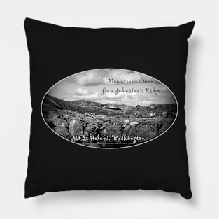 mountains seen from Johnston's Ridge, oval Pillow