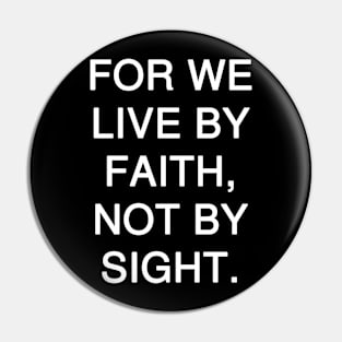 2 Corinthians 5:7 Bible Verse Text Pin