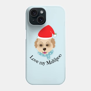 Christmas Maltipoo Phone Case