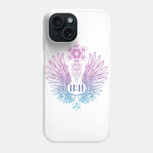 Angel Number 11:11 Sacred Geometry Phone Case