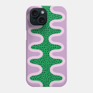 Unique Colorful Pattern - Green Purple Phone Case