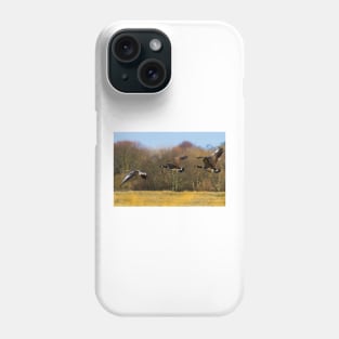 Geese in flight Phone Case