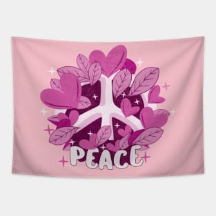 Floral Peace Tapestry