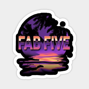 Fab Classic Five Name Vintage Styles Christmas Purple 70s 80s 90s Magnet