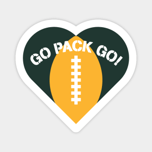 Heart Shaped Green Bay Packers Magnet