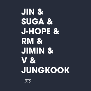 BTS Member Names T-Shirt