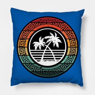 Hawaiian Island colorful design for the beach or cruise. Pillow