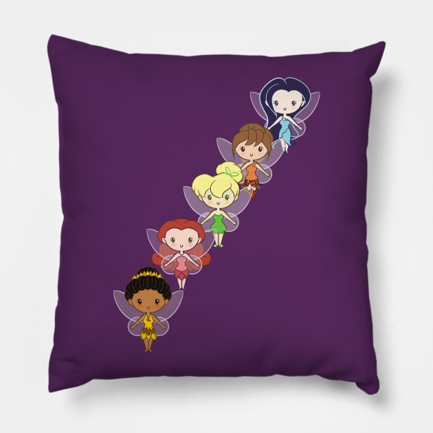 Fairy Friends: Lil' CutiEs Pillow by Ellador