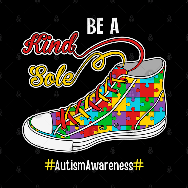 In April We Wear Blue Rainbow Autism Awareness by Emouran