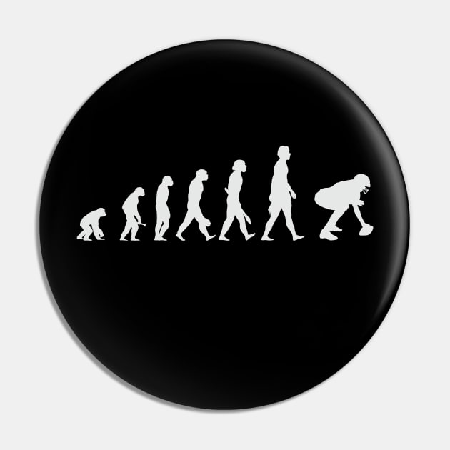 Evolution Of Man American Football Pin by Shapwac12