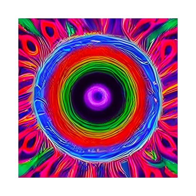 Psychedelic Mandala by Mihadom