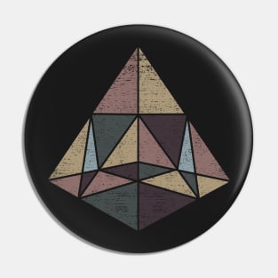 Abstract Geometry with Earth Tones Pin