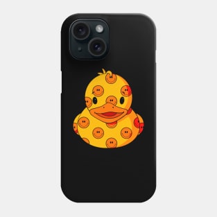 Smiley Face Pattern Rubber Duck Phone Case