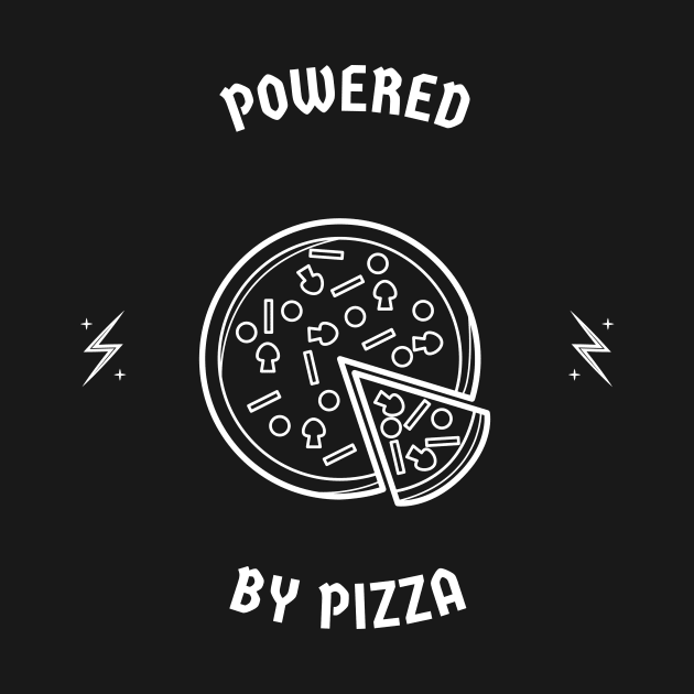 Powered By Pizza by Lasso Print