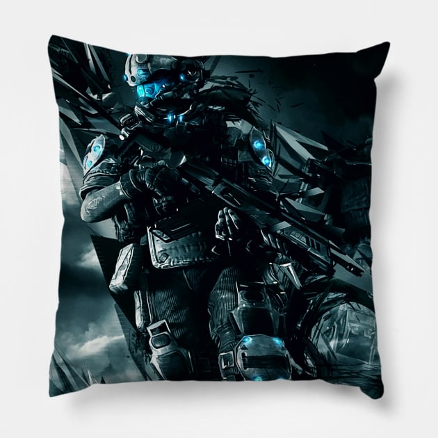 Titanfall Pilot Pillow by syanart