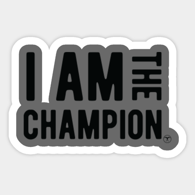 I the T-Shirt - Champion Sticker | TeePublic