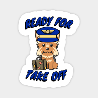 Pilot Yorkshire Terrier Magnet