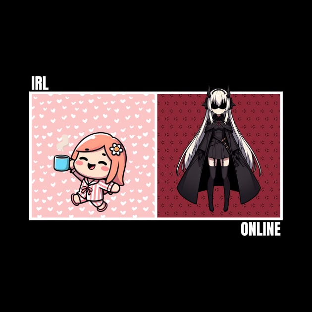 Me In Real Life vs Me Online by IPrintForFun