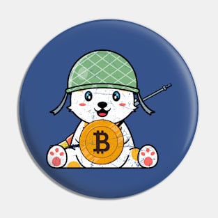 Bitcoin Soldier Pin