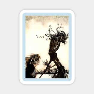 A Witch - Arthur Rackham Magnet