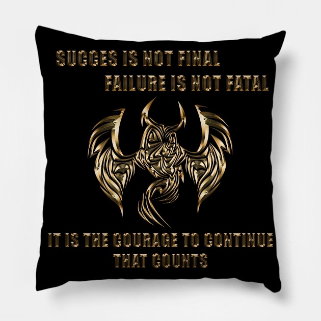 motivations words - Gold edition Pillow by INDONESIA68