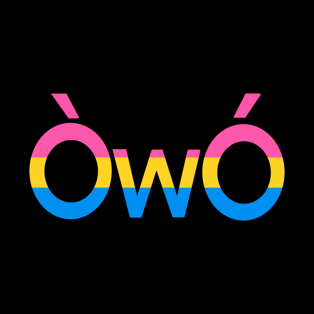 ÒwÓ Pansexual angry owo pride emoticon by Skrayer1219