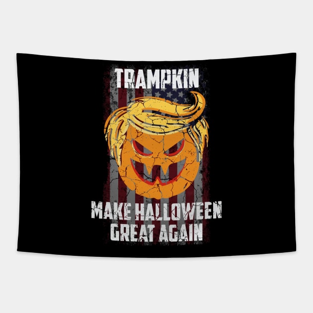 Trampkin Make Halloween Great Again tee design birthday gift graphic Tapestry by TeeSeller07