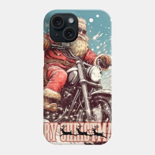 Santa Celebrate Christmas With Motorcycle Phone Case