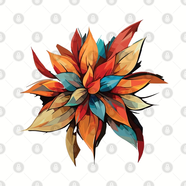 abstract colorful flower by Stawi's Design Factory