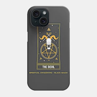 The Devil, Spiritual Awakening, Black Magic Phone Case