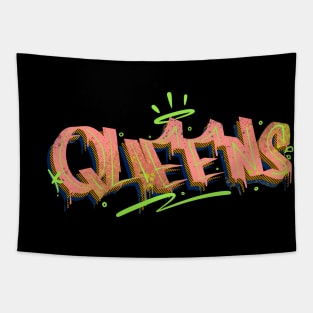 Queens Tagging Graffiti Tapestry