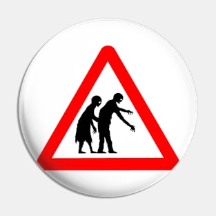 Caution Zombies! Pin