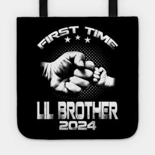 First Time Lil Brother Est 2024  Father's Day Tote