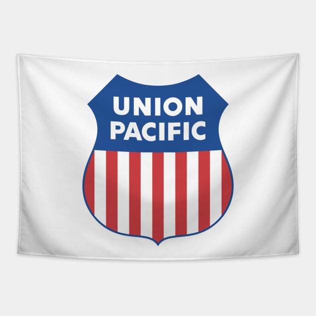 Union Pacific Railroad Proud Logo Tapestry by MatchbookGraphics