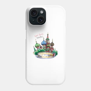 Cathedral of Vasily the Blessed, Moscow, Russia Phone Case