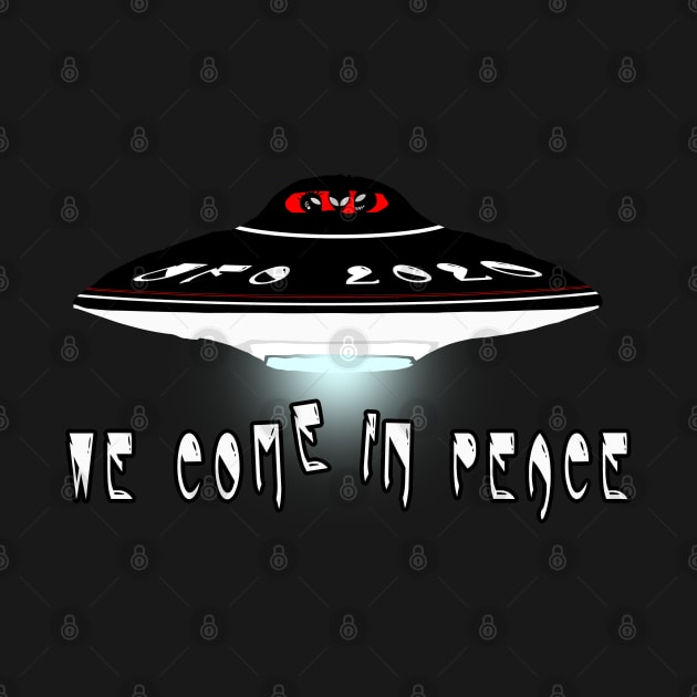 UFO Come In Peace Design by Pikmi