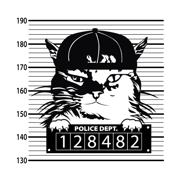 Mugshot Cat by ThyShirtProject - Affiliate