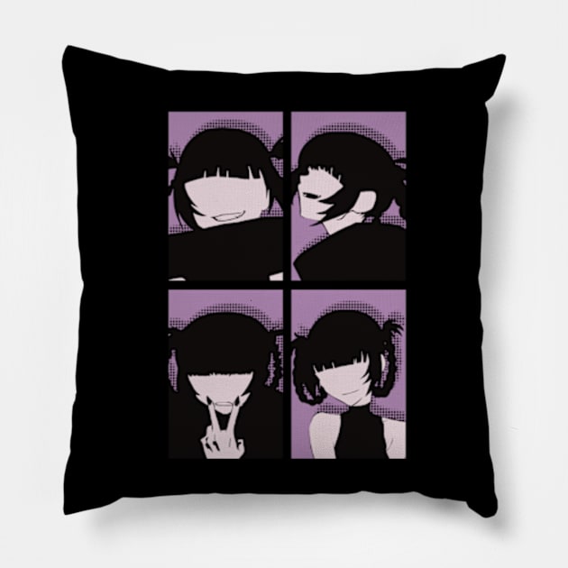 Call of the Night Anime Characters Nazuna Nanakusa Faceless in Cool 4  Panels Pop Art Style