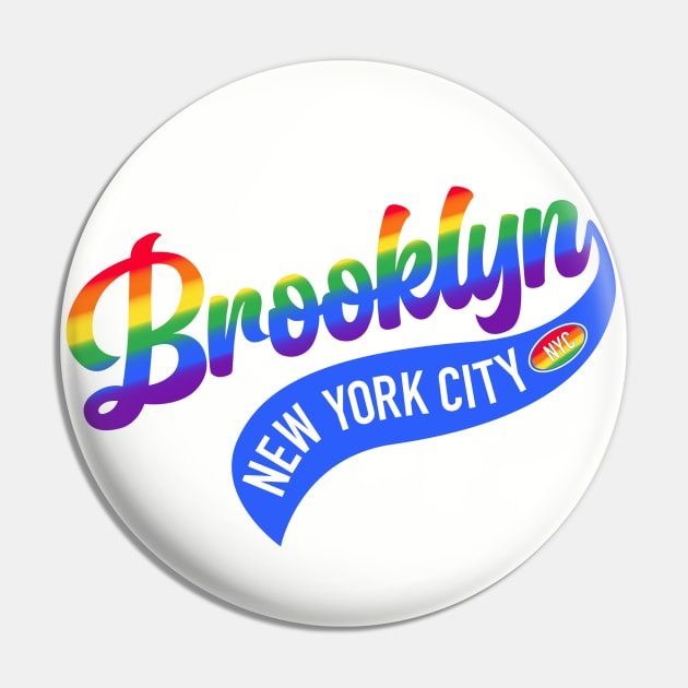 Brooklyn pride Pin by The Dude ATX