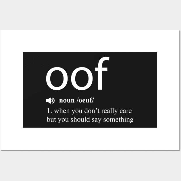 Oof Stones Definition | Greeting Card