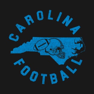 Vintage Carolina Map Football Helmet Gameday T-Shirt