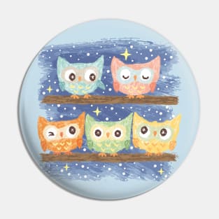 Owl bird Pin