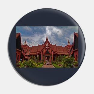 Cambodia. Phnom Pehn. National Museum. Inner Courtyard. Pin