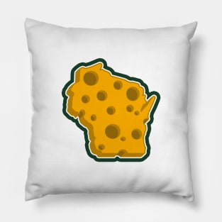 Wis-cheese-consin - white Pillow