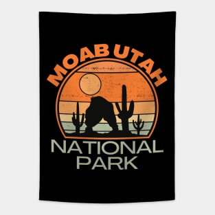 Retro Moab Utah Tapestry