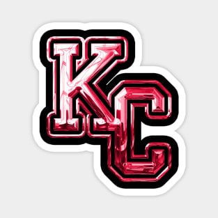 KC – Kansas City Chrome Effect Magnet