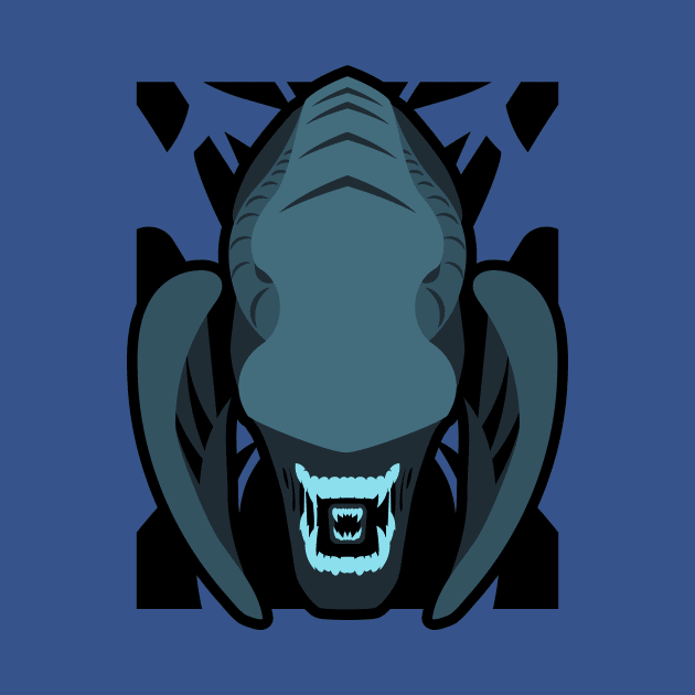 Xenomorph Head Simplified by Baggss