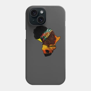 Africa Map, African Woman, Safari Love Africa Phone Case