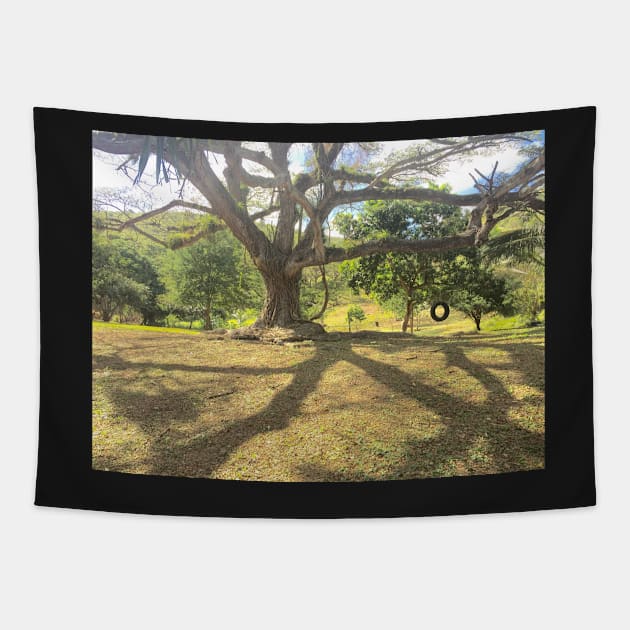 Tire Swing Tapestry by aldersmith